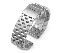 THBGTCNQ Bracelets de montre en acier inoxydable de 18 à 24 cm, adaptés aux hommes et aux femmes(Silver,20mm)
