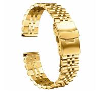 THBGTCNQ Montre en Acier Inoxydable avec Bracelet à Boucle déployante à dégagement Rapide(Gold_19mm)