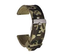 THBGTCNQ Silicone Rubber Watch Strap Men's Sports Universal Bracelet 18mm 20mm 22mm Replacement Watchband Accessories(Army Green,22mm)