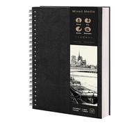 Thboxes Carnet de Dessin A4, Sketchbook 40 Feuilles / 80 Pages | Cahier de Dessin Spirale Carnet Croquis Papier Épais 200 g/m² pour Esquisse Illustration Artistes École Arts Plastiques