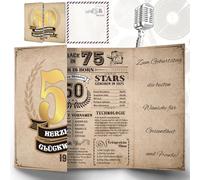 Thboxes Carte d'anniversaire 50 ans, Back in 1975, carte d'anniversaire, cadeau pour 50e anniversaire