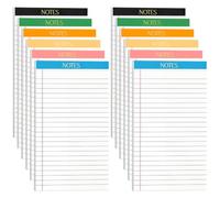 Thboxes Legal Pads 5×8,12 Pack of 30 Sheets white paper with multicolor Gold Stamping,Tear-Off Top Edge for School Notes, Office Meetings and To-Do Lists, Desk or On-the-Go Writing