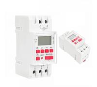 THC 15A 20A 30A minuterie hebdomadaire Programmable DIN Rail LCD minuterie numérique interrupteur ACDC 12V 24V 110V 220V 240V 1 pièces(THC-20A-ACDC24V)