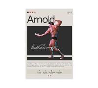 THCTCA Arnold Schwarzenegger Poster sur toile - Décoration murale pour salon, chambre à coucher - Style sans cadre - 40 x 60 cm