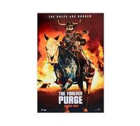 THCTCA Poster du film The Forever Purge sur toile - Décoration murale pour salon, chambre à coucher - Style sans cadre - 20 x 30 cm