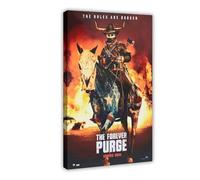 THCTCA Poster du film The Forever Purge sur toile - Décoration pour chambre à coucher, bureau, chambre - 50 x 75 cm