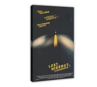 THCTCA Poster sur toile de David Lynch's Lost Highway - Décoration murale pour salon, chambre à coucher - Style cadre - 30 x 45 cm