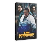 THCTCA Poster The Roundup No Way Out sur toile - Décoration de chambre à coucher - Paysage sportif - Décoration de bureau - Cadre cadeau - 60 x 90 cm