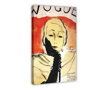 THCTCA Poster Vogue sur toile - Décoration murale pour salon, chambre à coucher - Style cadre - 50 x 75 cm