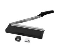 THCTYRP Massicot à lame en acier A4 | Coupe-papier 8 feuilles | Coupe-papier à levier | Coupe-photo | Coupe-carton de précision pour papier, carton et photos