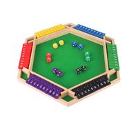 THCTYRP Shut The Box Jeu de société en bois pour 6 joueurs, jeu de dés classique, jeu familial et de voyage, jeu traditionnel de pub