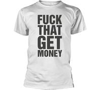 The 1975 - "Fuck That Get Money" T-shirt pour homme/femme unie RO6344 (S) (Blanc/Noir)