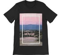 The 1975 - "She's American" T-shirt Homme/Femme Unie RO6312 (S) (Noir)