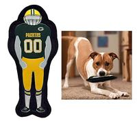 The 1st Ever Tough but Smooth Dog Toy NFL Green Bay Packers Football Athletes Player Tough Pet Toy Jouet pour chien de qualité supérieure avec couineur intégré. Jouet à mâcher préféré des fans de sport