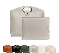 The 2-Piece Set: Sophisticated Business Waterproof Leather Laptop & Tote Set, 14-16 Inch Retro Laptop Bag for Women (Grey)