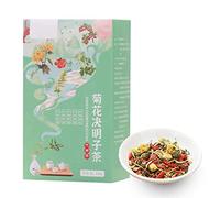Thé, 20 Sachets de thé, avec Chrysanthème, Graines de Casse, Infusion Froide et Chaude, Sachets de Boisson santé à Base de Plantes, Sachets de thé Triangulaires Individuels, Cadeaux pour les Buveurs