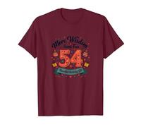 The 30s : More Wisdom, Same Fun Cadeau d'anniversaire 54 Ans T-Shirt, Homme, Marron, 3XL
