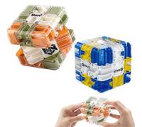 The 3D Labyrinth Cube - Transforms Logic Into Fun Interactive Puzzle， 3D Transparent Logic and Concentration Game Educational Toy Adult Child Cass