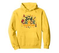 The 3rd Grade Adventure: Space & Science Fun, 3e année Sweat à Capuche, Unisexe pour Adultes, Citron, M