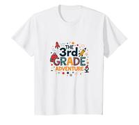 The 3rd Grade Adventure: Space & Science Fun, 3e année T-Shirt, Enfant, Blanc, 10 Ans