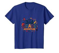 The 3rd Grade Adventure: Space & Science Fun, 3e année T-Shirt, Enfant, Bleu Royal, 2 Ans