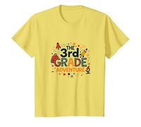 The 3rd Grade Adventure: Space & Science Fun, 3e année T-Shirt, Enfant, Citron, 8 Ans