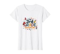 The 3rd Grade Adventure: Space & Science Fun, 3e année T-Shirt, Femme, Blanc, XXL