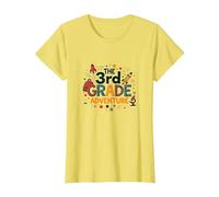 The 3rd Grade Adventure: Space & Science Fun, 3e année T-Shirt, Femme, Citron, XS