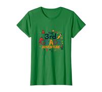 The 3rd Grade Adventure: Space & Science Fun, 3e année T-Shirt, Femme, Vert Kelly, XS