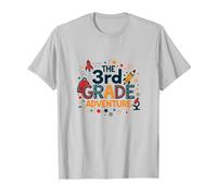 The 3rd Grade Adventure: Space & Science Fun, 3e année T-Shirt, Homme, Argent, 3XL