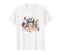 The 3rd Grade Adventure: Space & Science Fun, 3e année T-Shirt, Homme, Blanc, XL