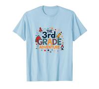 The 3rd Grade Adventure: Space & Science Fun, 3e année T-Shirt, Homme, Bleu Céleste, XL