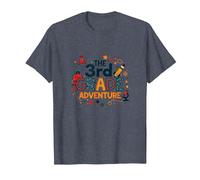 The 3rd Grade Adventure: Space & Science Fun, 3e année T-Shirt, Homme, Bleu Chiné, L