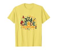 The 3rd Grade Adventure: Space & Science Fun, 3e année T-Shirt, Homme, Citron, L