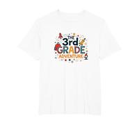 The 3rd Grade Adventure: Space & Science Fun, 3e année T-Shirt, Homme Grandes Tailles, Blanc, 6X Tall