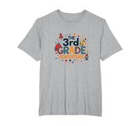 The 3rd Grade Adventure: Space & Science Fun, 3e année T-Shirt, Homme Grandes Tailles, Gris Chiné, 3X Tall