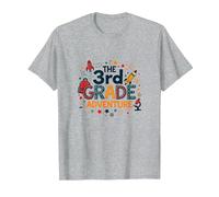 The 3rd Grade Adventure: Space & Science Fun, 3e année T-Shirt, Homme, Gris Chiné, L