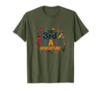 The 3rd Grade Adventure: Space & Science Fun, 3e année T-Shirt, Homme, Olive, 3XL