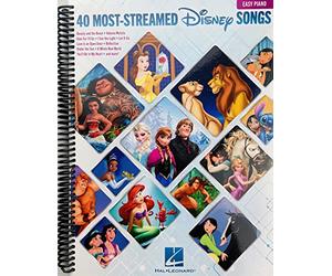 The 40 Most-Streamed Disney Songs: Easy Piano Songbook [Spiral-bound] Disney