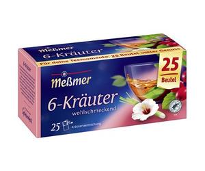 Thé '6 herbes', parfumé, paquet de 25