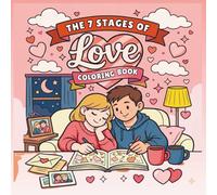 The 7 Stage of Love Coloring Book With Facts & Questions: Bold and Easy Valentine’s Day & Romantic Designs for Adults & Teens | A Meaningful Relationship Gift to Reflect, Connect, and Grow Together