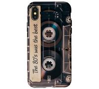 The 80s Was The Best Mix Tape Cassette rétro Nostalgie Coque pour iPhone X/XS
