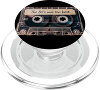The 80s Was The Best Mix Tape Cassette rétro Nostalgie PopSockets PopGrip pour MagSafe