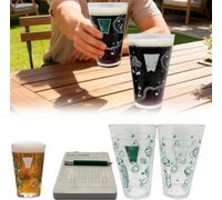 The 9 Hole Golf Course On a Beer Glass | Party Beer Cup Games (1 Set)