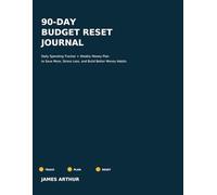 The 90-Day Budget Reset Journal: Daily Spending Tracker + Weekly Money Plan to Save More, Stress Less, and Build Better Money Habits