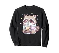 Thé à Bulles Boba à Boire au Raton Laveur Sweatshirt