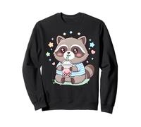 Thé à Bulles Boba à Boire au Raton Laveur Sweatshirt