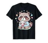 Thé à Bulles Boba à Boire au Raton Laveur T-Shirt