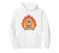 Thé à Bulles CapyFun This is Fine Meme Capybara Sweat à Capuche