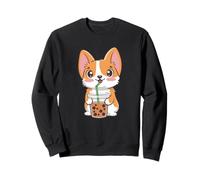 Thé à bulles Cute Corgi Boba Tea Kawaii pour les amoureux des chiens Sweatshirt